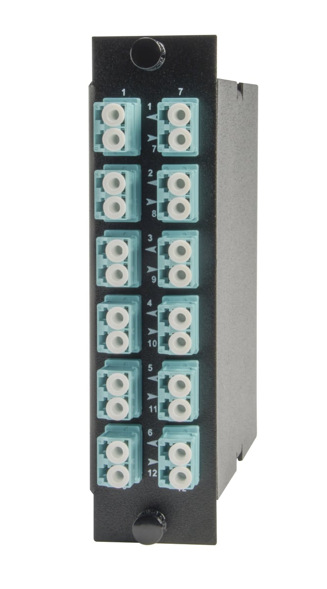 254060-CABLExpress-H-SERIES-4U-MODULE-24-FIBER-(12-PORT)-LC-DUPLEX2-MTP-AQUA-OM4-MULTIMODE-FrontA